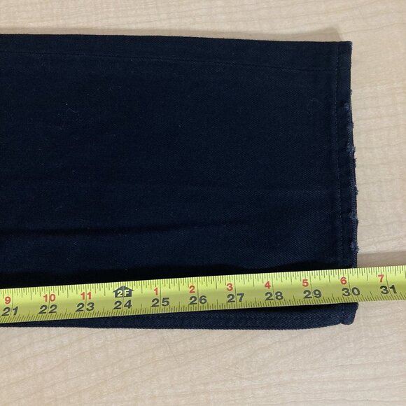 NWOT Express Women Black Jeans Size 4R Distressed Modern Straight Leg High Rise - Picture 10 of 10